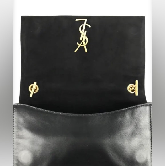 SAINT LAURENT YSL Black Reversible Medium Kate in Smooth Leather/Suede - Picture 11 of 14